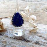 Lasuriidi ehk Lapis Lazuliga hõbesõrmus (eri disainid)
