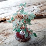 Roheline aventuriin kristallipuu • Feng Shui õnnepuu