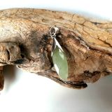 Roheline aventuriin hõberipats fassettlihvitud