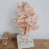 Roosa kvarts kristallipuu • Feng shui õnnepuu