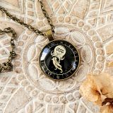 Veevalaja sodiaagi medaljon kaelaehe pronks