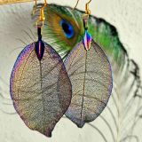 Kõrvarõngad Lehed virmalised | Koidukuma disain