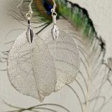 Kõrvarõngad Lehed hõbedane | Koidukuma disain