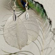 Kõrvarõngad Lehed hõbedane | Koidukuma disain