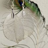 Kõrvarõngad Lehed hõbedane | Koidukuma disain